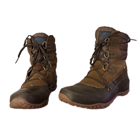 The North Face Nuptse Purna Shorty Boot Brown Women’s Size 8.5 - Picture 2 of 9